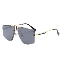 Vintage square sunglasses - rimless - UV400 - unisexSunglasses