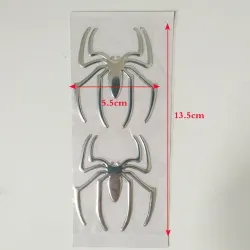 PegatinasAraña 3D - etiqueta engomada del coche - cromo