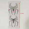 PegatinasAraña 3D - etiqueta engomada del coche - cromo