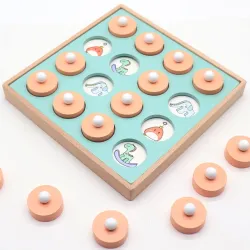 De maderaCandywood Kids Wooden Memory Match Chess Game Children Early Educational 3D Puzzles Family Party Casual Game Puzzles