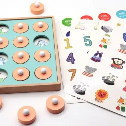 De maderaCandywood Kids Wooden Memory Match Chess Game Children Early Educational 3D Puzzles Family Party Casual Game Puzzles