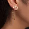 Classic long crystal earrings with stars streamlinedEarrings