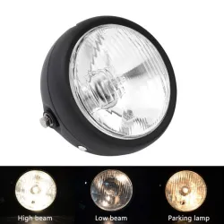 Luces6 1/2 "- lámpara de faro retro para motocicleta