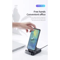 Baseus - docking station - charger with stand - type-C HUB to HDMI - for Samsung S20 S10 / Huawei P30Chargers