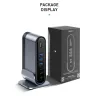 Baseus - USB-C 3.0 / HUB type-C to HDMI - RJ45 VGA SD / TF - power adapter - 17 in 1 docking station for Macbook ProStands