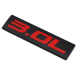 PegatinasMetal car sticker - engine size emblem - 3.0L - 3.8L