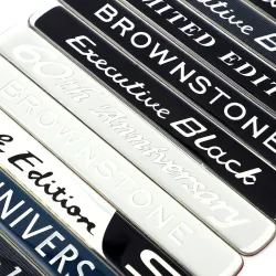 PegatinasCar stickers - emblem - Brownstone / Executive White / Black / Limited Edition