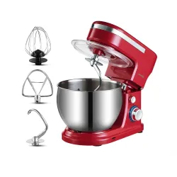 Utensilios para hornear1200W 5L Stainless Steel Bowl 6-speed Kitchen Food Stand Mixer Cream Egg Whisk Whip Dough Kneading Mix...