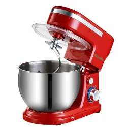 Utensilios para hornear1200W 5L Stainless Steel Bowl 6-speed Kitchen Food Stand Mixer Cream Egg Whisk Whip Dough Kneading Mix...