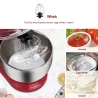 Utensilios para hornear1200W 5L Stainless Steel Bowl 6-speed Kitchen Food Stand Mixer Cream Egg Whisk Whip Dough Kneading Mix...
