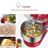 Utensilios para hornear1200W 5L Stainless Steel Bowl 6-speed Kitchen Food Stand Mixer Cream Egg Whisk Whip Dough Kneading Mix...