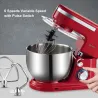 Utensilios para hornear1200W 5L Stainless Steel Bowl 6-speed Kitchen Food Stand Mixer Cream Egg Whisk Whip Dough Kneading Mix...