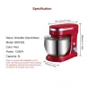 Utensilios para hornear1200W 5L Stainless Steel Bowl 6-speed Kitchen Food Stand Mixer Cream Egg Whisk Whip Dough Kneading Mix...