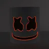 Marshmallow DJ helmet - luminous face mask - with LEDParty