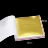 DecoraciónHoja de oro brillante - papel en hojas - para dorar muebles / paredes / manualidades / decoración - 9 * 9 cm - 100 ...