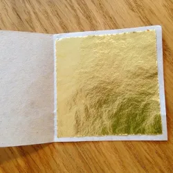 DecoraciónHoja de oro brillante - papel en hojas - para dorar muebles / paredes / manualidades / decoración - 9 * 9 cm - 100 ...