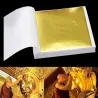DecoraciónHoja de oro brillante - papel en hojas - para dorar muebles / paredes / manualidades / decoración - 9 * 9 cm - 100 ...
