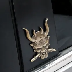 Pegatinas3D warrior - car / motorcycle sticker - metal emblem