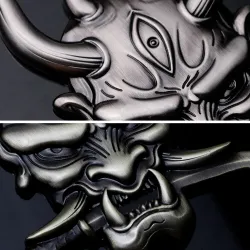 Pegatinas3D warrior - car / motorcycle sticker - metal emblem