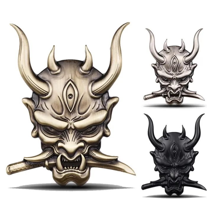 Pegatinas3D warrior - car / motorcycle sticker - metal emblem