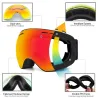 GafasSki goggles - interchangeable lens - double layer - anti-fog - snowboard sunglasses - UV 400