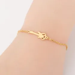 PulseraElegant stainless steel bracelet - elephants / butterflies / hearts