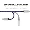 Fast charging cable - data / sync - micro USB / Type-C / ISO - for PS4 / Xbox One Controller - 3mCables