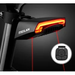 LucesLuz de freno de bicicleta - luz de giro - luz trasera de cola de flash - línea láser