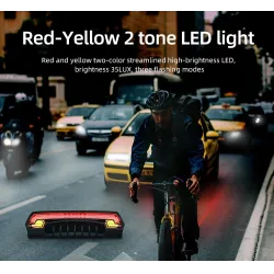 LucesLuz de freno de bicicleta - luz de giro - luz trasera de cola de flash - línea láser