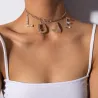 CollarLuxury choker / short necklace - with crystal LOVE letters