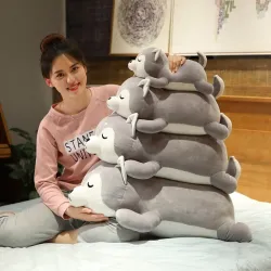 Lying Husky dog - plush toy - pillowCuddly toys