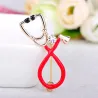BrochesStethoscope shaped brooch with crystal