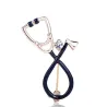 BrochesStethoscope shaped brooch with crystal