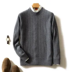 Elegant men's sweater - pure goat cashmereHoodies & Sweatshirt