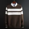 Hoodies & SudaderaClassic knitted sweater with stripes - cashmere / cotton