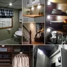ApliquesLED lamp - with PIR motion sensor - for wall / furniture / stairs - 2 pieces