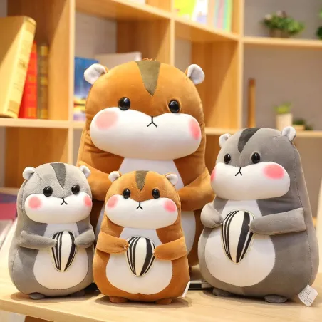 Animales de pelucheAlmohada con forma de hámster - peluche