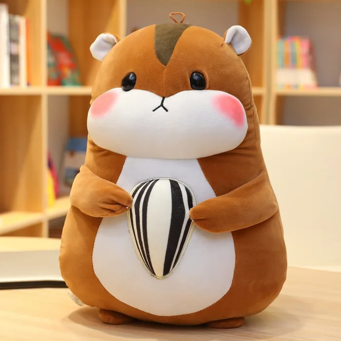 Animales de pelucheAlmohada con forma de hámster - peluche