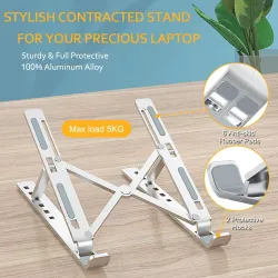 Aluminum laptop / tablet stand - adjustable bracket - non-skidStands