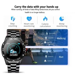 RelojesReloj inteligente - reloj electrónico de acero - LED - digital - resistente al agua - frecuencia cardíaca / presión ar...