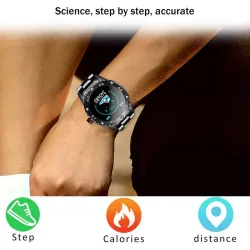 RelojesReloj inteligente - reloj electrónico de acero - LED - digital - resistente al agua - frecuencia cardíaca / presión ar...