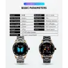 RelojesReloj inteligente - reloj electrónico de acero - LED - digital - resistente al agua - frecuencia cardíaca / presión ar...