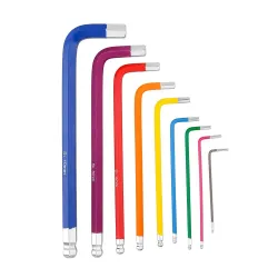 Allen key set - wrench - screwdriver - ball end - L-type - 9 piecesWrenches