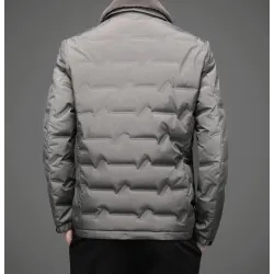 ChaquetasFashionable warm short jacket - down windbreaker - with detachable fur collar