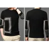 Hoodies & SudaderaFashionable warm men's sweater - knitted wool - geometric print