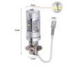 H3 30W CREE LED car lights 1400 Lumen - bulbs - 2 piecesH3