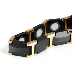 Magnetic bracelet - black ceramic tungsten steel - unisex - radiation protectionScreen Protectors
