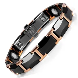Magnetic bracelet - black ceramic tungsten steel - unisex - radiation protectionScreen Protectors