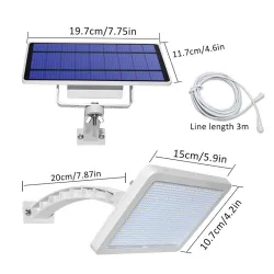 Iluminación solarOutdoor garden wall light - waterproof solar lamp - adjustable - 48 LED