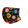 Face / mouth protection mask - disposable - for adults - flowers printMouth masks